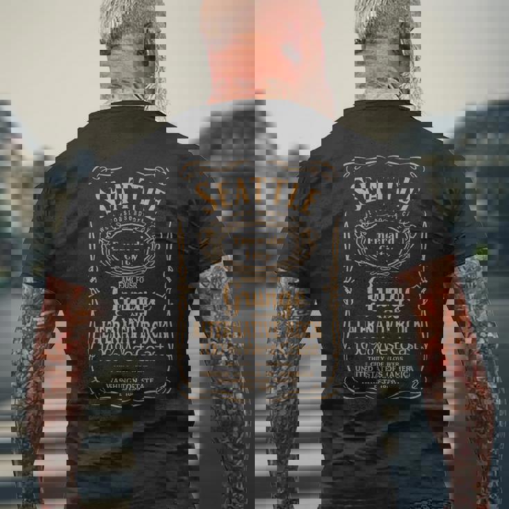 シアトルお土産 ワシントン州 アメリカ合衆国 メンズTシャツ バックプリント 高齢者への贈り物