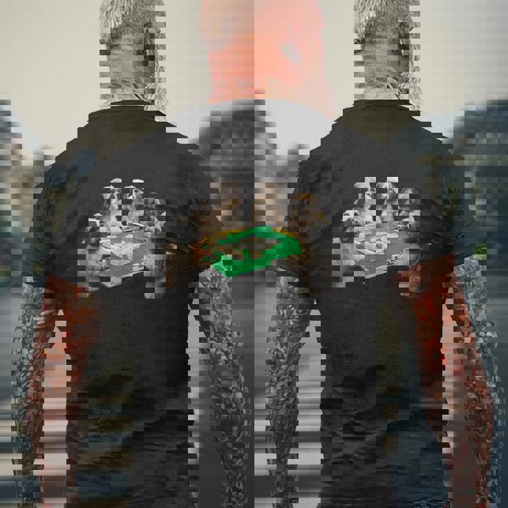 シーズー イヌ 麻雀 面白いtシャツ 犬 文字入り メンズ おもしろ 面白い 服 おもしろグッズ ネタ 雀士 メンズTシャツ バックプリント 高齢者への贈り物