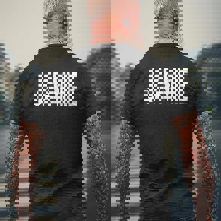 ジェイミー メンズTシャツ バックプリント 高齢者への贈り物