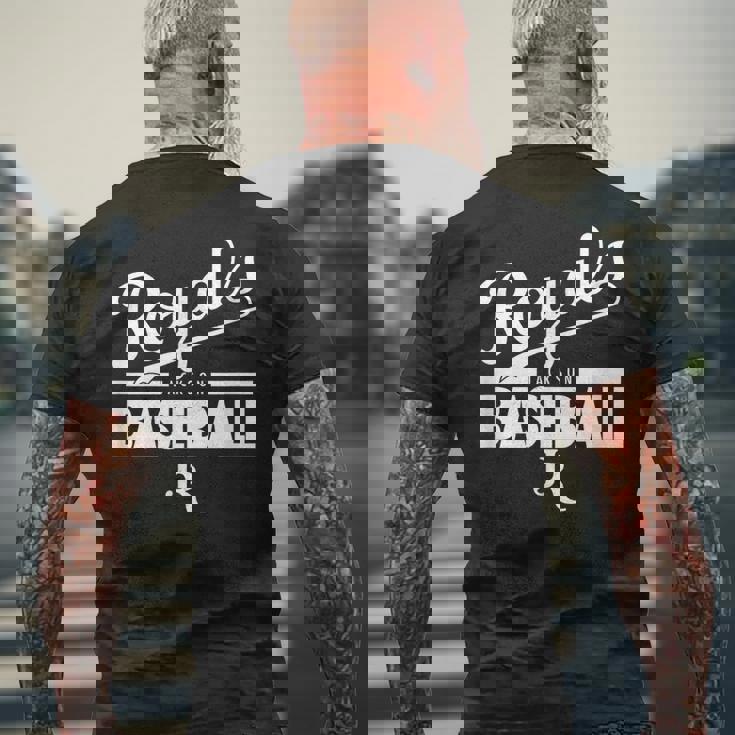 ジャクソン・ロイヤルズベースボールホワイト メンズTシャツ バックプリント 高齢者への贈り物