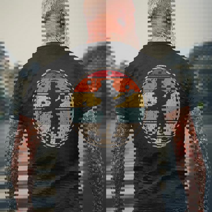 ジャグリングピエロ面白いサーカスジャグラー メンズTシャツ バックプリント 高齢者への贈り物