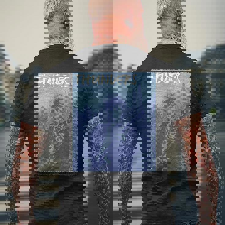 ジョニー・シュー・ヨーク・サンダース メンズTシャツ バックプリント 高齢者への贈り物