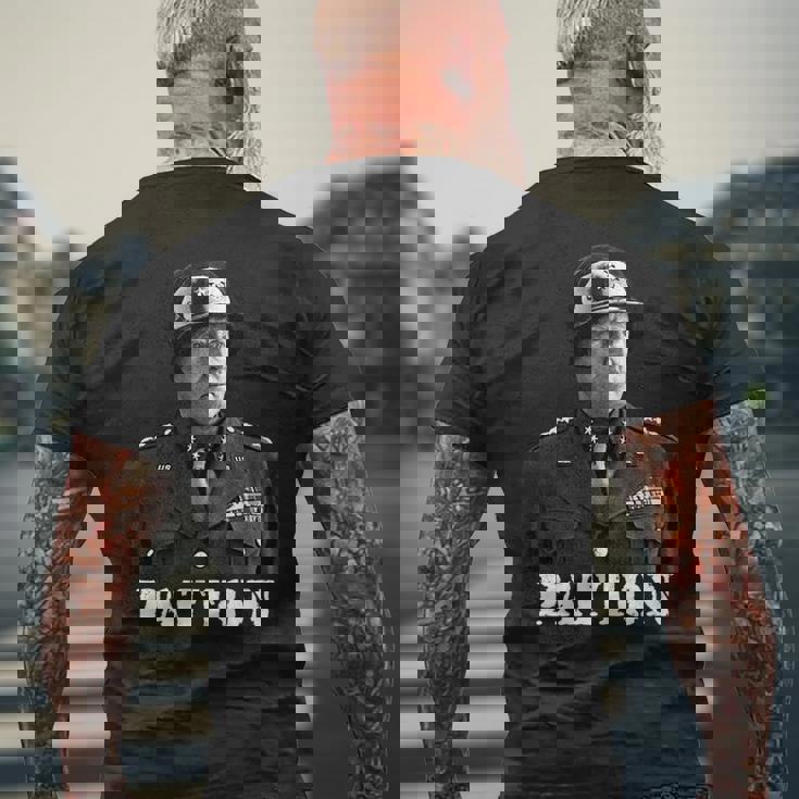 ジョージ・パットン 第二次世界大戦 勝利 記念 独立記念日 長袖tシャツ メンズTシャツ バックプリント 高齢者への贈り物