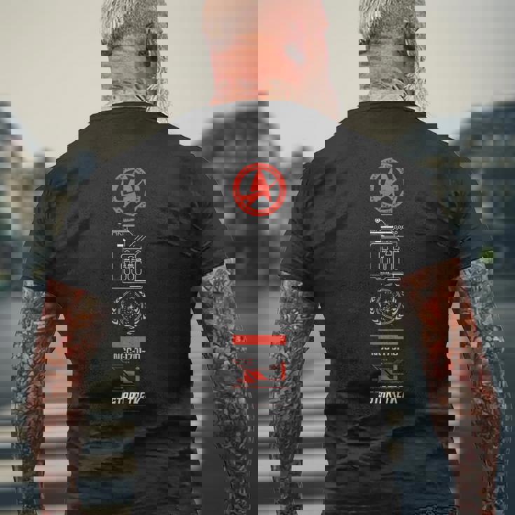 スタートレック 宇宙艦隊コマンド Uss エンタープライズ Ncc-1701-D メンズTシャツ バックプリント 高齢者への贈り物