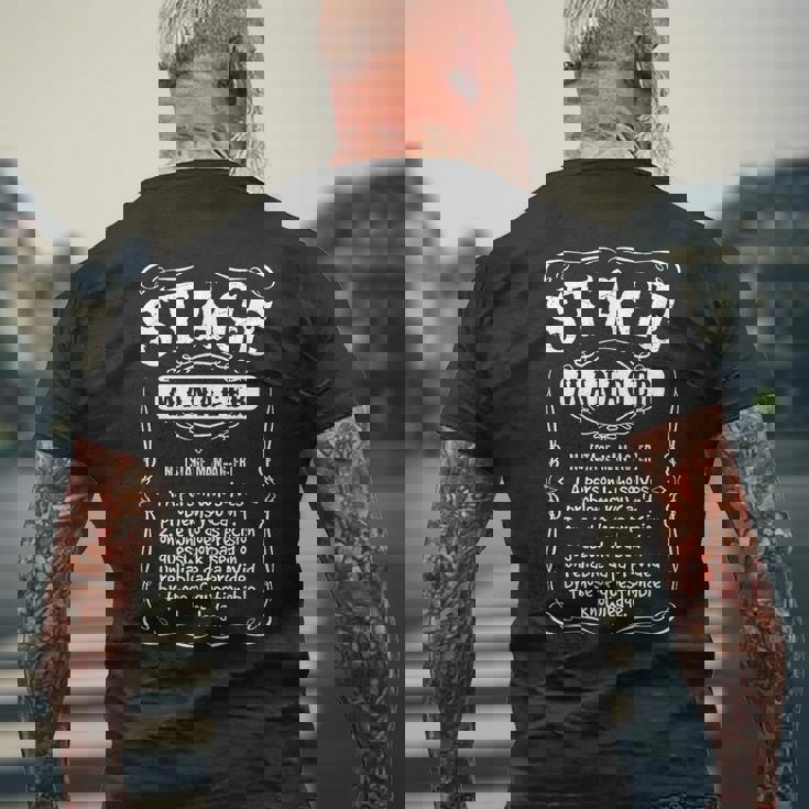 ステージマネージャー 名詞 定義 ステージマネージャー メンズTシャツ バックプリント 高齢者への贈り物