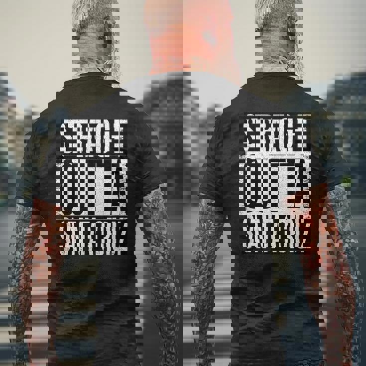 ストレート・アウタ・サンタクルーズ メンズTシャツ バックプリント 高齢者への贈り物