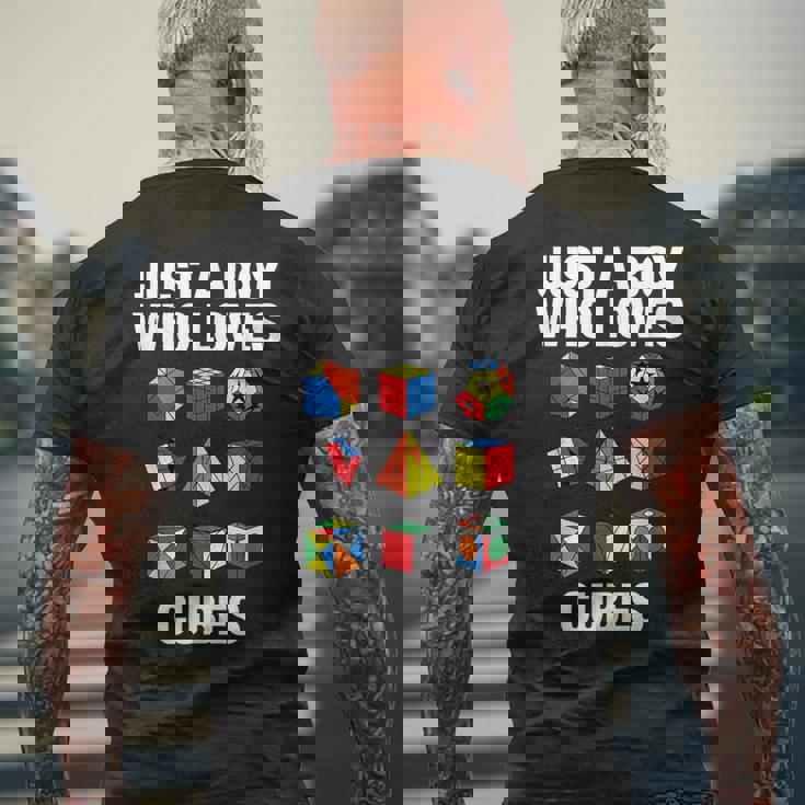 スピードキューブパズル キューブキューブ キッズ メンズTシャツ バックプリント 高齢者への贈り物