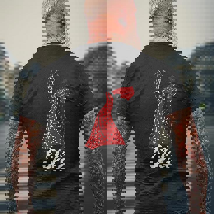 スペインのフラメンコ メンズTシャツ バックプリント 高齢者への贈り物