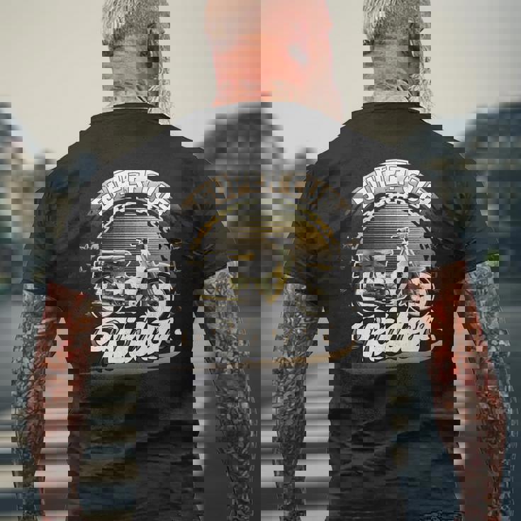 スーパーカブライダー C100 原付バイク レトロジャパン 長袖tシャツ メンズTシャツ バックプリント 高齢者への贈り物