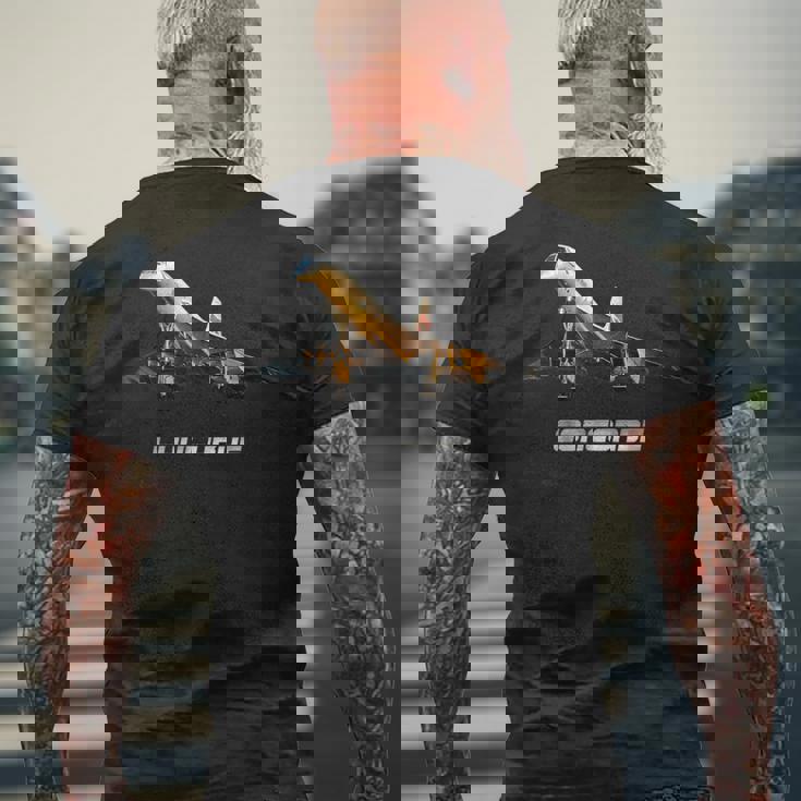 スーパーソニックジェットコンコルド メンズTシャツ バックプリント 高齢者への贈り物