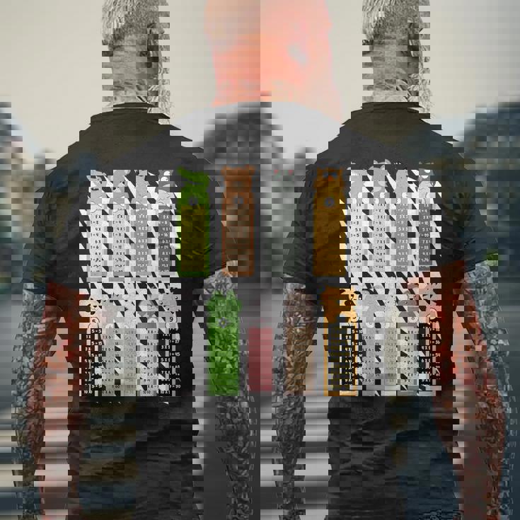 ゼブラプリント 算数 仮装アイデア キッズ&掛け算 メンズTシャツ バックプリント 高齢者への贈り物