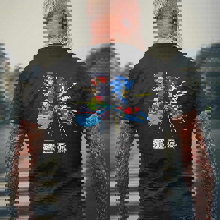 ソニック×れじぇくん Racing L メンズTシャツ バックプリント 高齢者への贈り物