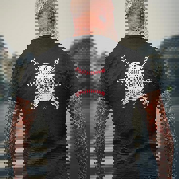 タイラー・グラスナウ・クロス・ベースボール・ゲームデー メンズTシャツ バックプリント 高齢者への贈り物