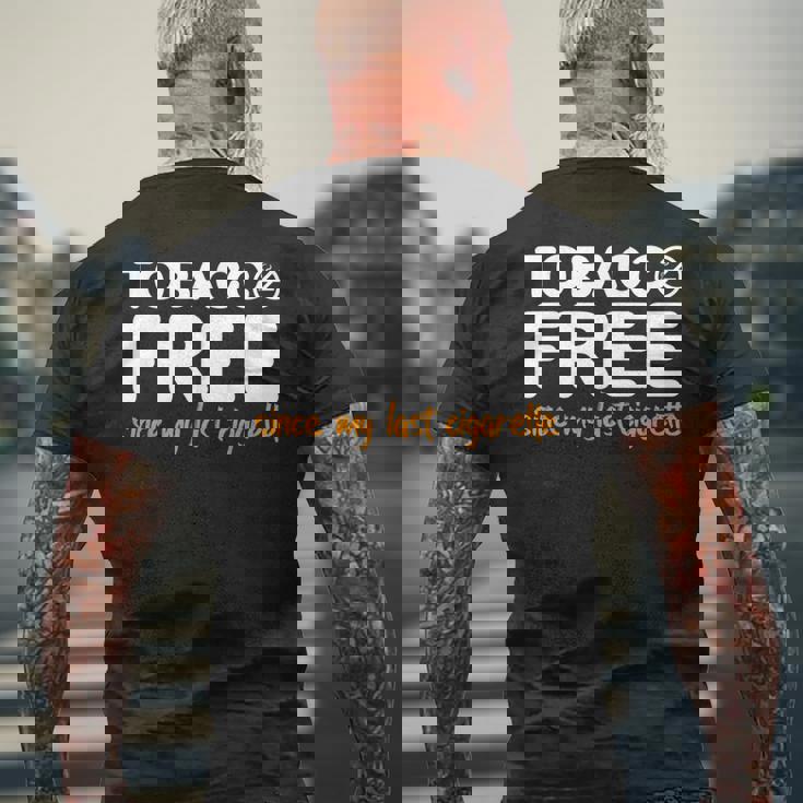 タバコ禁煙 おもしろ タバコ 禁煙 ギフト メンズTシャツ バックプリント 高齢者への贈り物