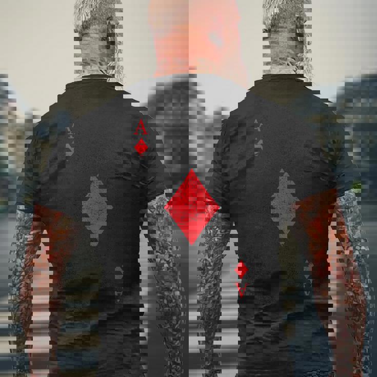 ダイヤのエース トランプ シャツ イージー ハロウィン コスチューム メンズTシャツ バックプリント 高齢者への贈り物