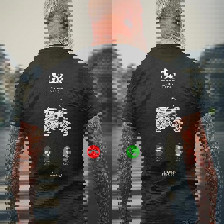 ダックス50 原付バイク レトロ ヴィンテージ 日本 メンズTシャツ バックプリント 高齢者への贈り物