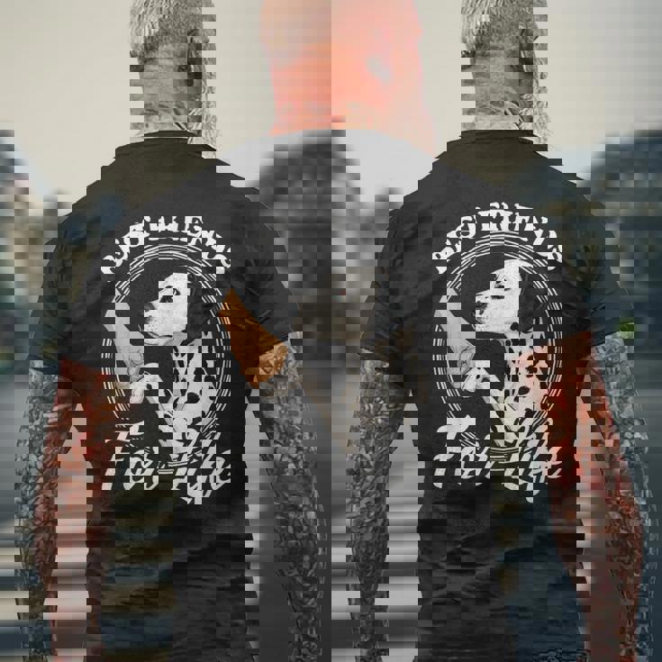 ダルメシアン 犬好きデザイン 美しいダルメシアン メンズTシャツ バックプリント 高齢者への贈り物