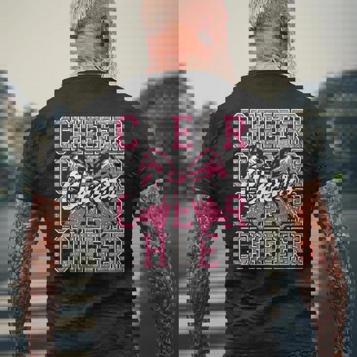 チア コケット 弓 チアリーダー チアリーダー チアガール キッズ メンズTシャツ バックプリント 高齢者への贈り物