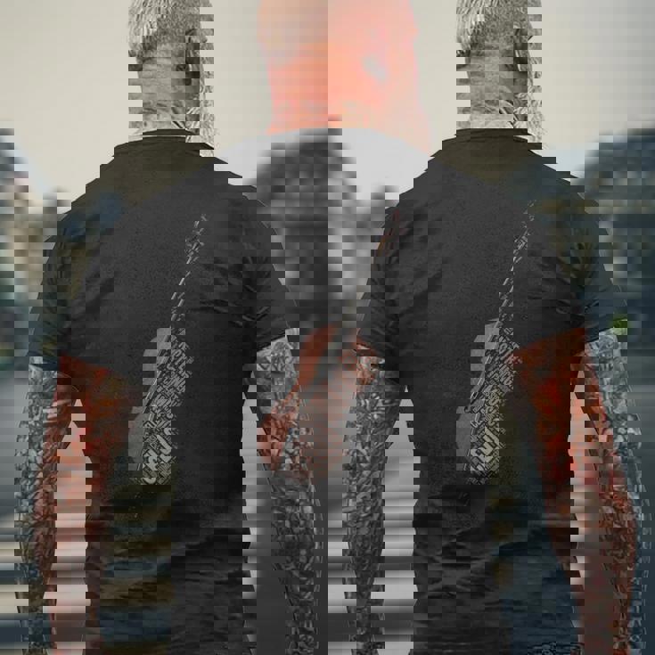 チェロ奏者の贈り物 面白いチェロオーケストラ アート チェロ奏者 メンズTシャツ バックプリント 高齢者への贈り物