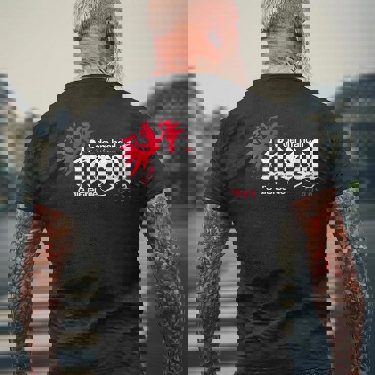 チロルイーグルメンズレディースキッズtシャツの状態へのチロルの忠誠 メンズTシャツ バックプリント 高齢者への贈り物