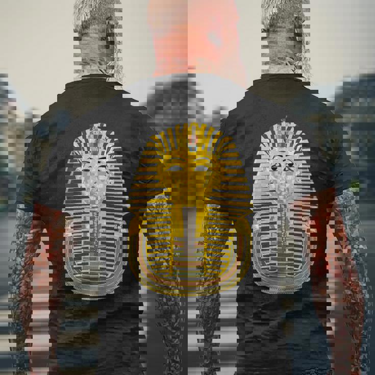 ツタンカーメン エジプトのファラオ王 ツタンカーメン 長袖tシャツ メンズTシャツ バックプリント 高齢者への贈り物
