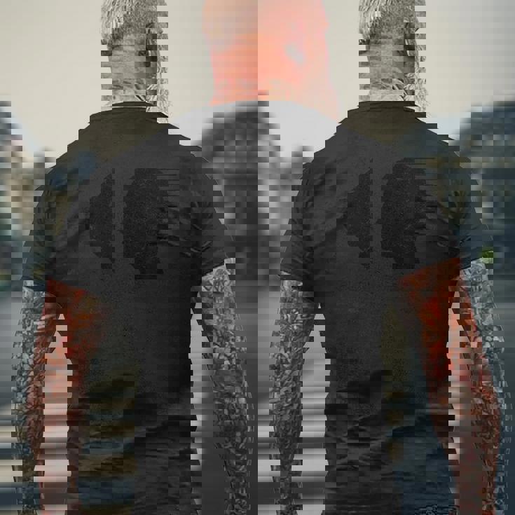 テクノミュージック ディスクジョッキー テクノフェスティバル レイヴ ミニマル トランス メンズTシャツ バックプリント 高齢者への贈り物