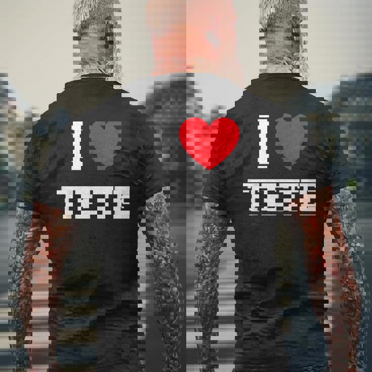 テテが大好き メンズTシャツ バックプリント 高齢者への贈り物