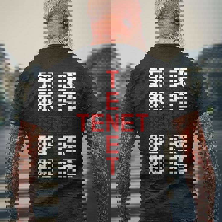 テネットスクエア メンズTシャツ バックプリント 高齢者への贈り物