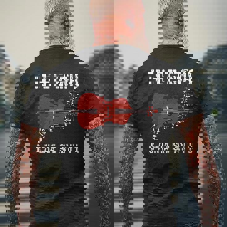 テンポは私が言うとおり メンズTシャツ バックプリント 高齢者への贈り物