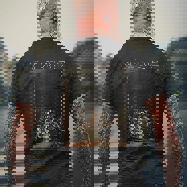 ディエゴ・ベラスケス ラス・メニナス アート メンズTシャツ バックプリント 高齢者への贈り物