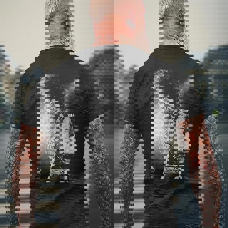 ディープ・パープル ボーカリスト イアン・ギラン ソロ・バンド ジラン 1982 メンズTシャツ バックプリント 高齢者への贈り物