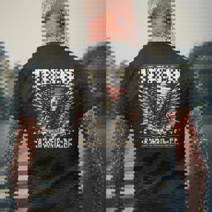 トランプ 2024 テイク・アメリカ・バック トランプ大統領 長袖tシャツ メンズTシャツ バックプリント 高齢者への贈り物