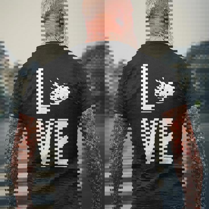 トリケラトプス好き、恐竜好き、古生物学者 長袖tシャツ メンズTシャツ バックプリント 高齢者への贈り物