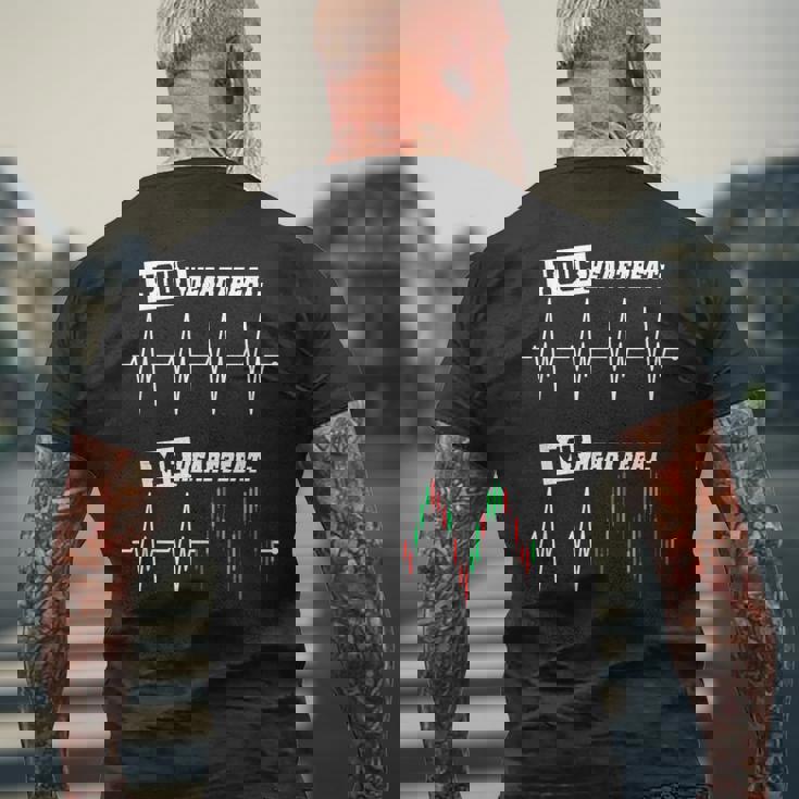 トレーダー ハートビート マイハートビート 株 株式市場 Fx取引 メンズTシャツ バックプリント 高齢者への贈り物
