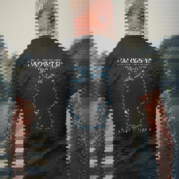 ドイツ アイダー・オーベルシュタイン メンズTシャツ バックプリント 高齢者への贈り物