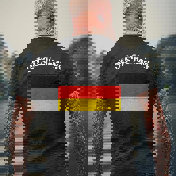 ドイツの誇りのドイツ国旗 ドイツ国旗 メンズTシャツ バックプリント 高齢者への贈り物