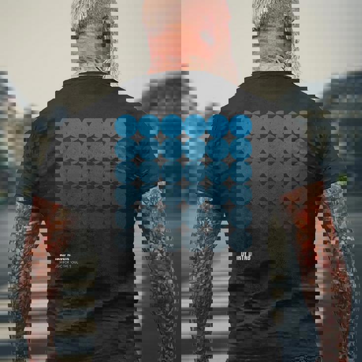 ドラムとベースのダブステップ Dnb メンズTシャツ バックプリント 高齢者への贈り物