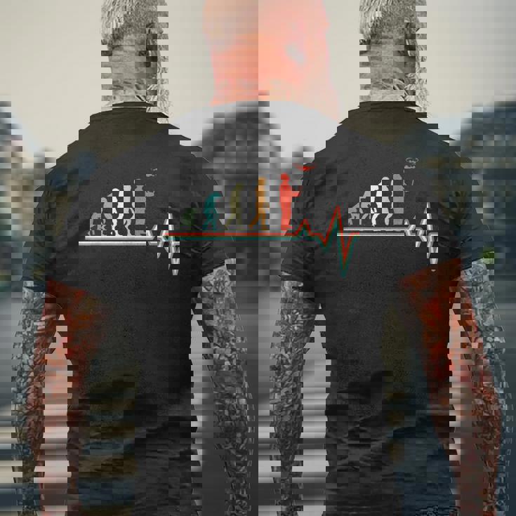 ドローンクワッドコプター進化ドローンパイロット メンズTシャツ バックプリント 高齢者への贈り物