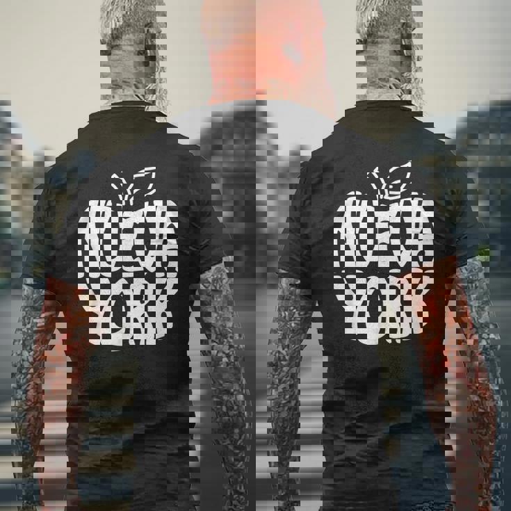 ニューヨーク Nyc ザ・ビッグ・ダイバーシブ・アップル・ラ・グラン・マンザナ メンズTシャツ バックプリント 高齢者への贈り物