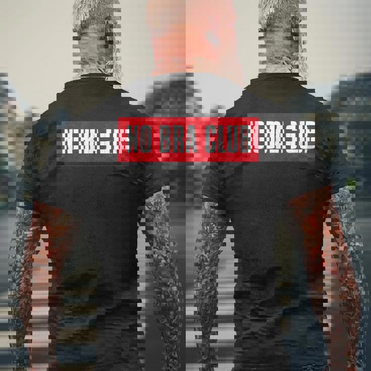 ノーブラクラブ メンズTシャツ バックプリント 高齢者への贈り物