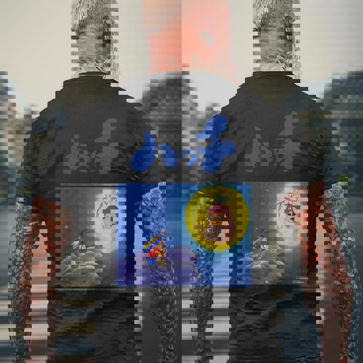 ハッチ R メンズTシャツ バックプリント 高齢者への贈り物