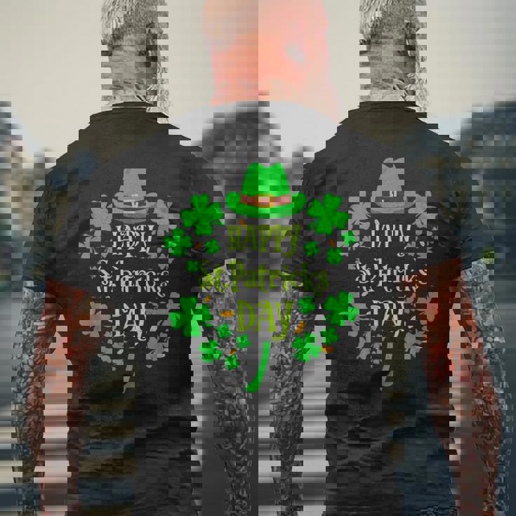 ハッピーセントパトリックデー レプラコーン コスチューム シャムロック キッズ ファミリー メンズTシャツ バックプリント 高齢者への贈り物