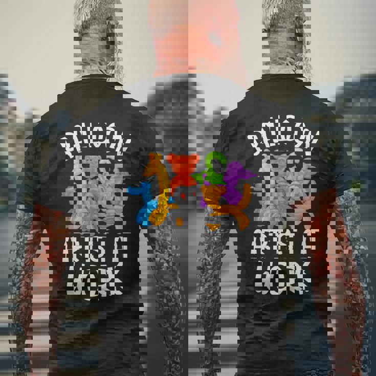 バルーンアート バルーンフェスティバル バルーンモデルの仕事 長袖tシャツ メンズTシャツ バックプリント 高齢者への贈り物