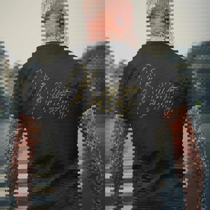 バレエスポーツ用品、衣類&アクセサリー メンズTシャツ バックプリント 高齢者への贈り物