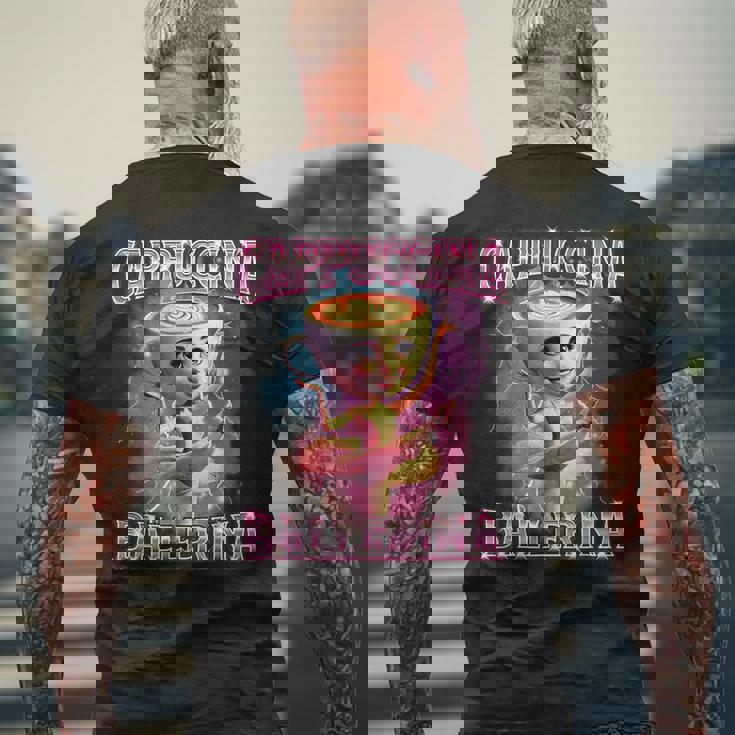 バレリーナ カプチーナ Ai ジェネラーレ カラッテレ イタリアーノ ブレイン ロート メンズTシャツ バックプリント 高齢者への贈り物