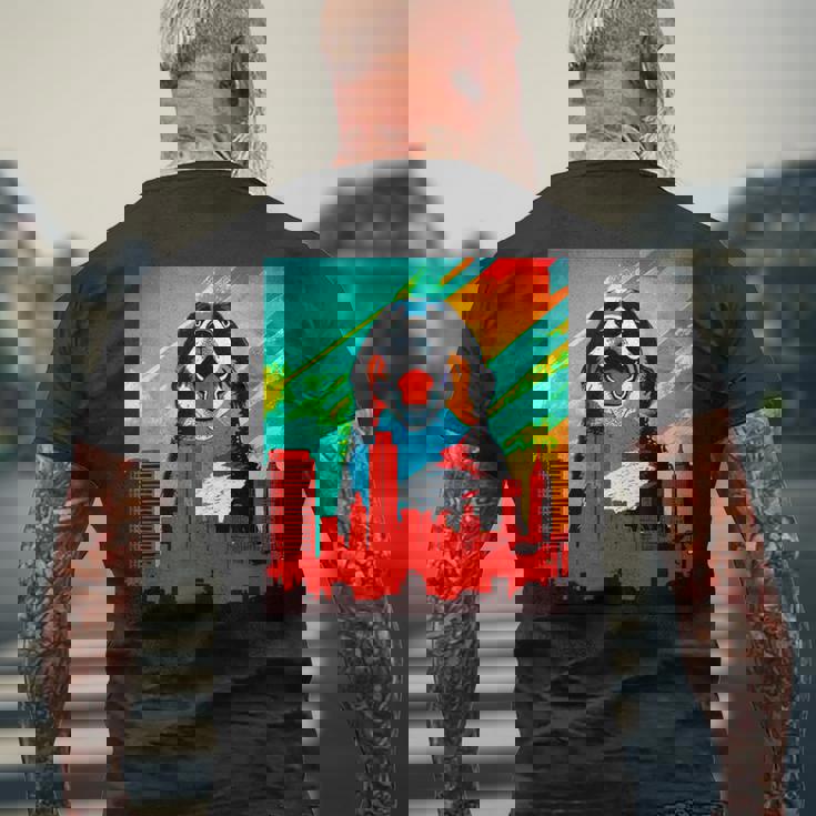 バーニーズマウンテンドッグ 犬 面白いtシャツ おもしろ イヌ メンズ 面白い グッズ かわいい 服 ネタ メンズTシャツ バックプリント 高齢者への贈り物