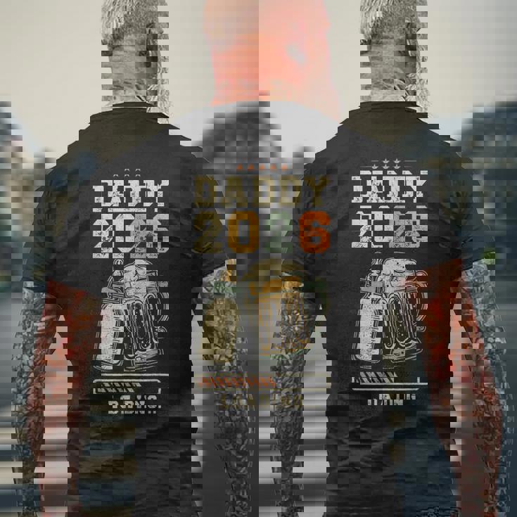 パパ 2026 ローディング 父親業 期待するパパ 父親になる人 メンズTシャツ バックプリント 高齢者への贈り物