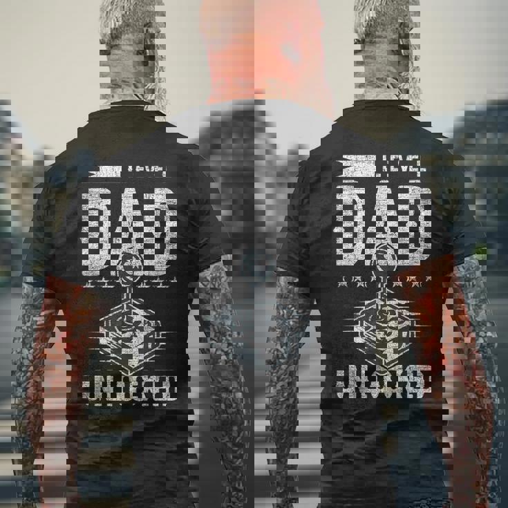 パパの誕生 新しいパパ ゲーム レベルパパのロック解除 メンズTシャツ バックプリント 高齢者への贈り物