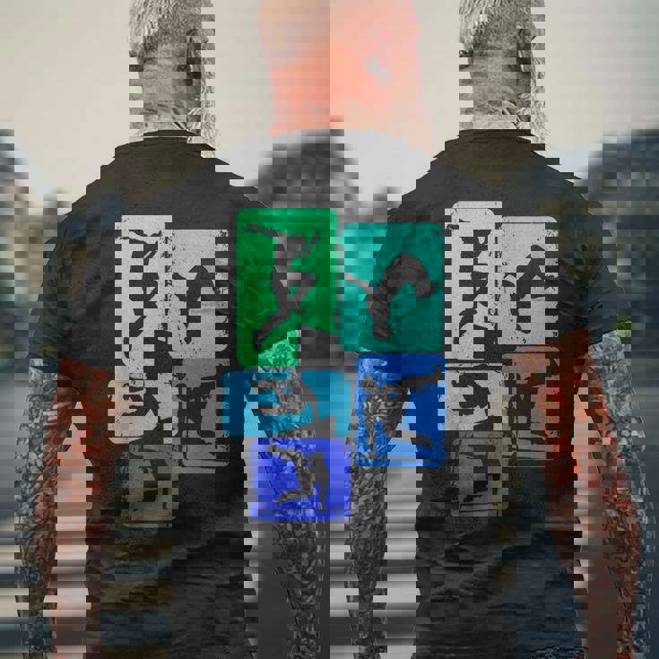 パルクールトレーサーフリーランナーフリーランニングキッズボーイズメンズ メンズTシャツ バックプリント 高齢者への贈り物