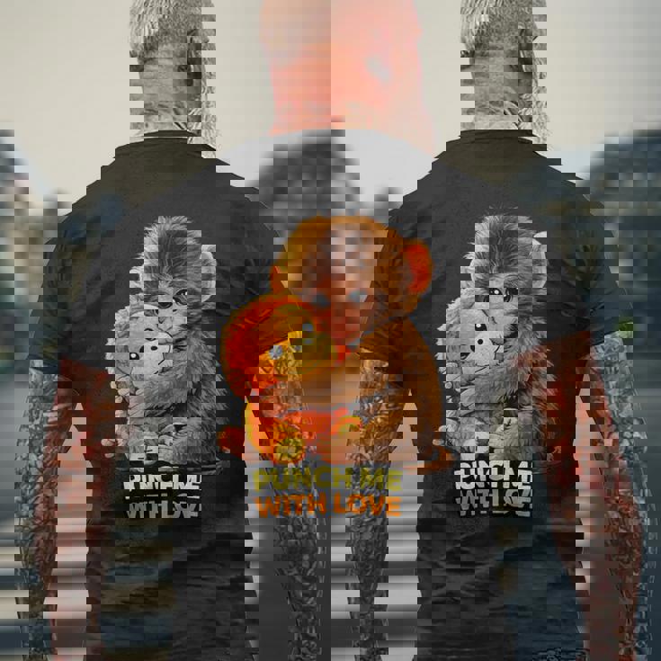 パンチ・ザ・モンキー メンズTシャツ バックプリント 高齢者への贈り物